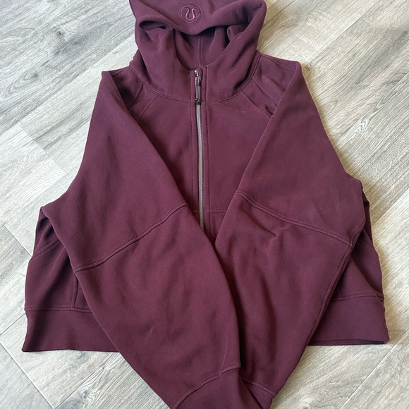 NWOT Lululemon Scuba Oversized Full-Zip, Cassis - Picture 9 of 11